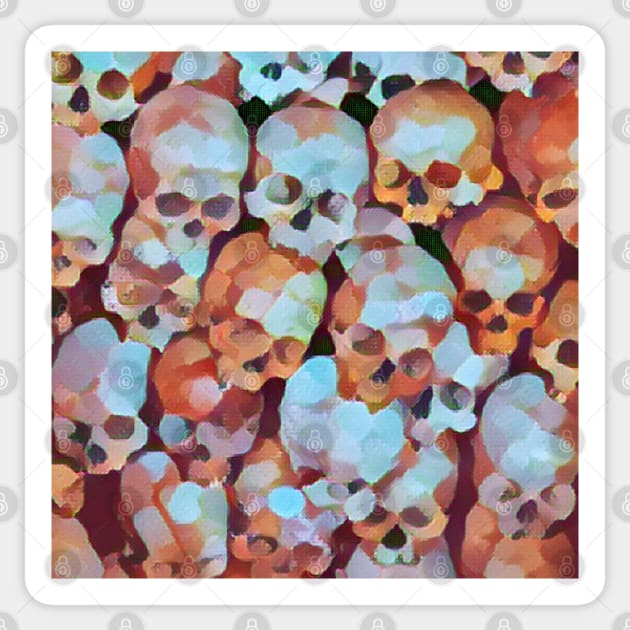 Pastel skulls Sticker by OdllyWeird